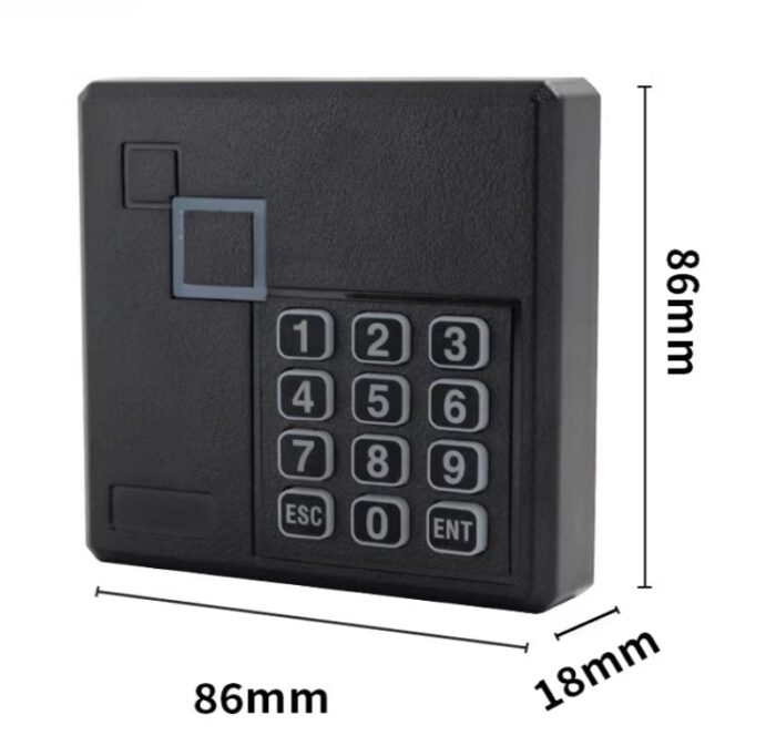 RFID access control, RFID door reader, 125KHz card reader, 13.56MHz RFID reader, secure entry system, Wiegand RFID, RFID security solution, smart access control, office security system, IoT RFID access.