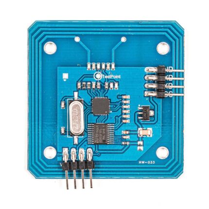 RC522 RFID module, 13.56MHz RFID reader, TTL RFID interface, MIFARE Classic, ISO 14443A, NFC RFID module, RFID authentication, smart access control, IoT security, RFID Arduino module.