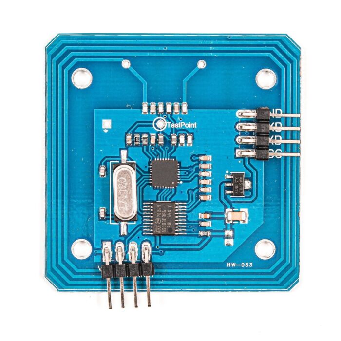 RC522 RFID module, 13.56MHz RFID reader, TTL RFID interface, MIFARE Classic, ISO 14443A, NFC RFID module, RFID authentication, smart access control, IoT security, RFID Arduino module.